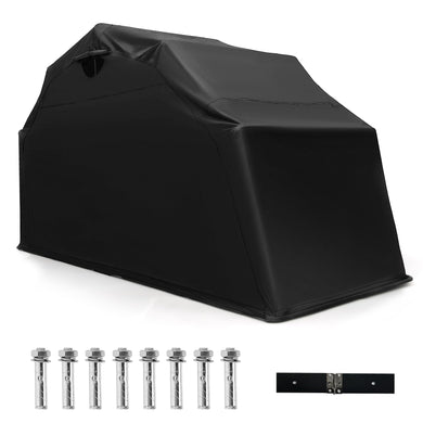 Goplus Motorcycle Shed, Waterproof Motorcycle Garage with 600D Oxford Fabric