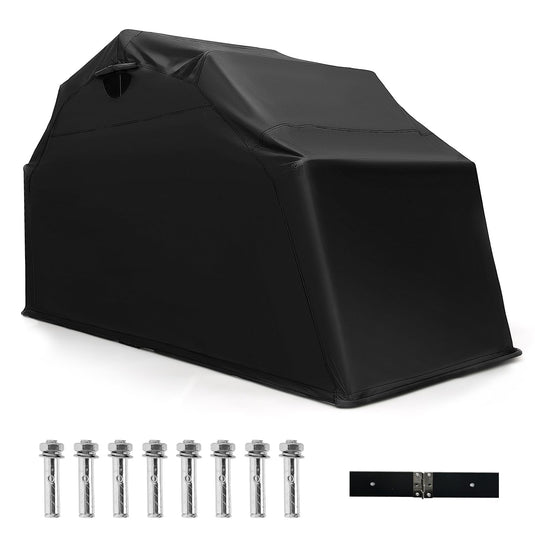 Goplus Motorcycle Shed, Waterproof Motorcycle Garage with 600D Oxford Fabric