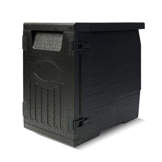 Goplus 91 Qt Insulated Food Pan Carrier | Lightweight Front Loading Food Warmer Cooler