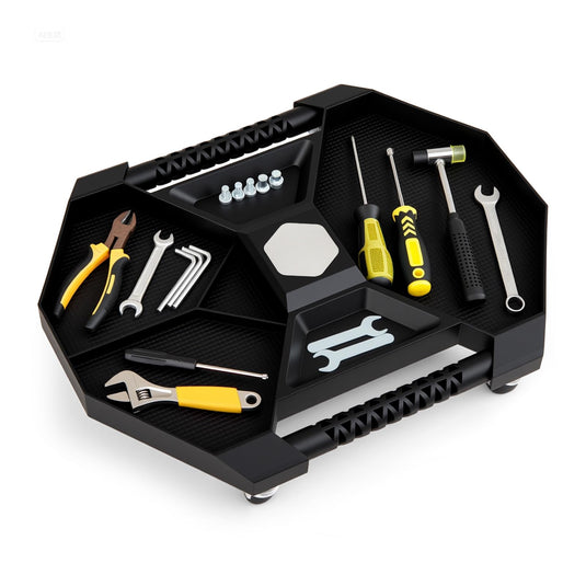 Goplus Moving Caddy Tray with 4 Swivel Casters for Garage Workshop