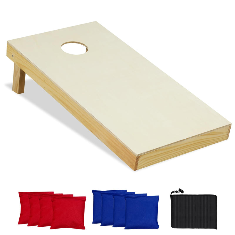 Load image into Gallery viewer, Goplus Solid Wood Corn Hole Game Board Includes 8 Bean Bags
