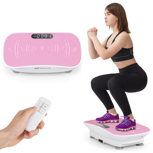 Goplus Vibration Plate Exercise Machine, Vibrating Platform for Lymphatic Drainage, Weight Loss