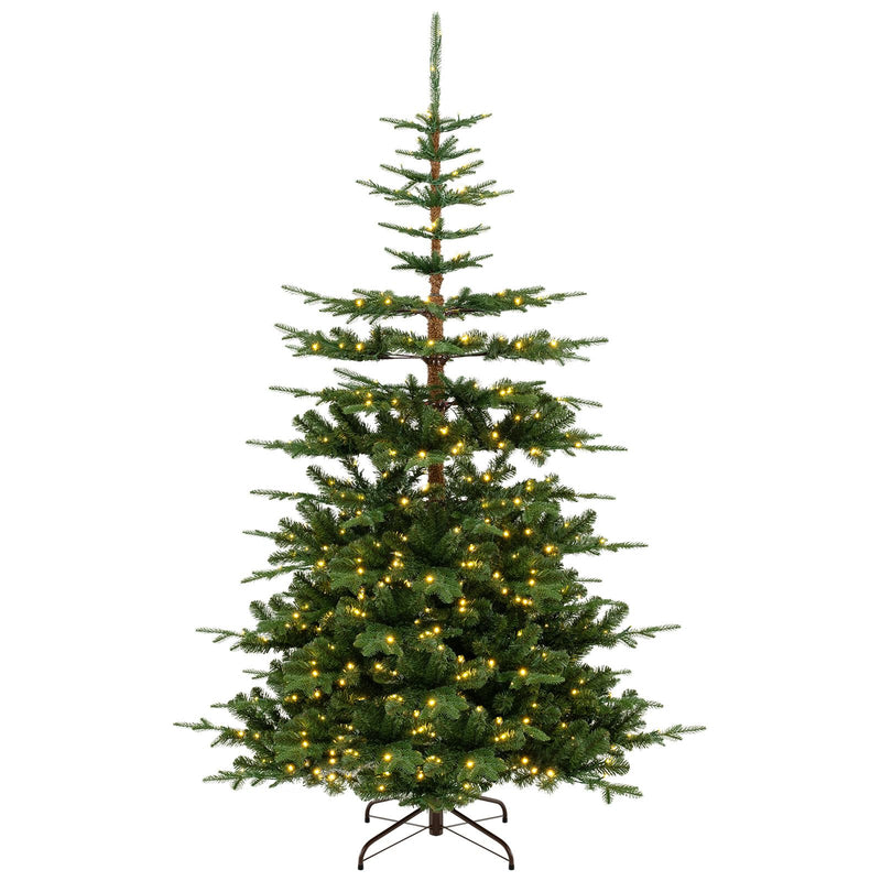 Load image into Gallery viewer, Goplus 7 FT Pre-Lit Artificial Christmas Tree with 1303 PE &amp; PVC Branch Tips
