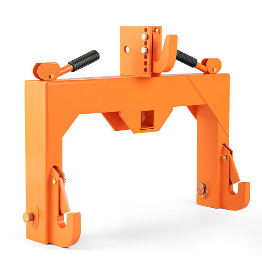 Goplus 3-Point Quick Hitch 3000 LBS Towing Force 3-Pt Attachments w/5 Level Adjustable Bolt