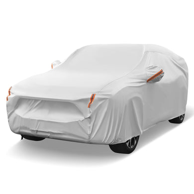 Goplus Car Cover for Automobiles, Outdoor Full Cover with Cotton Lining, Waterproof