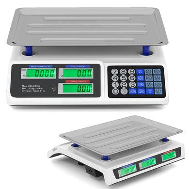 Goplus 66lb Price Computing Scale Commercial Food Scale with Dual LCD Displays