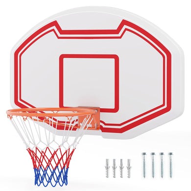 Goplus Large Wall Mounted Basketball Hoop, Indoor Outdoor Basketball Games w/ 36