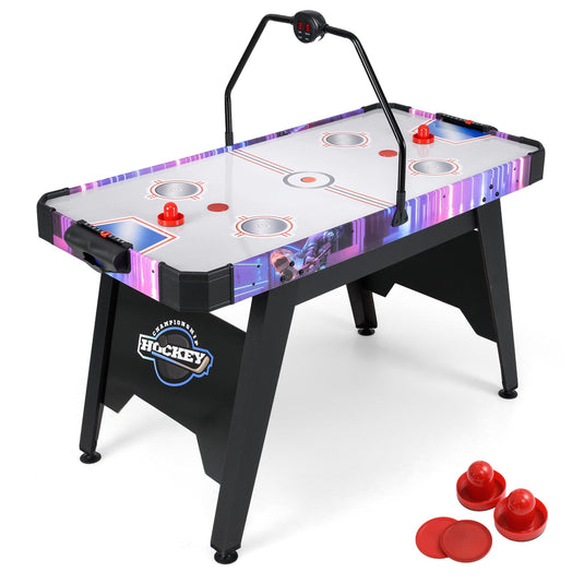 Goplus Air Hockey Arcade Game Table with Digital LED Scoreboard for Home Office