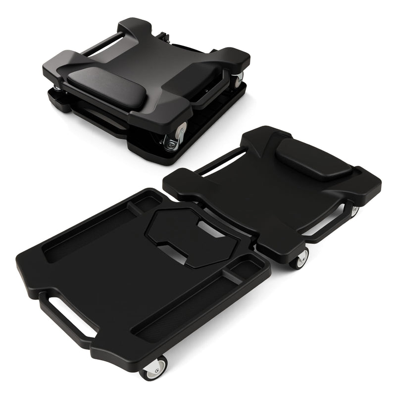 Load image into Gallery viewer, Goplus 43 Inches Mechanic Creeper with Padded Headrest &amp; Tool Trays
