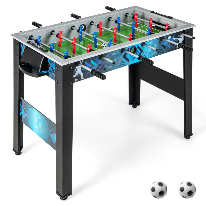 Load image into Gallery viewer, Goplus Foosball Table, Freestanding Soccer Table Game with 2 Footballs

