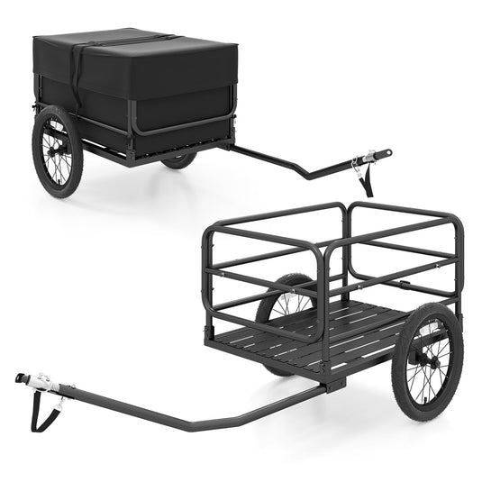 Goplus Bike Cargo Trailer Heavy-Duty Bicycle Wagon Cart(70.5
