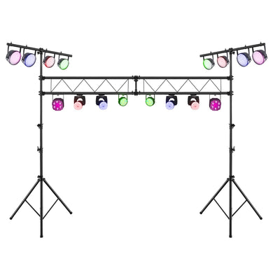 Goplus DJ Light Stand, 14FT Lighting Truss System with 32 Lights Hold 220LBS Capacity