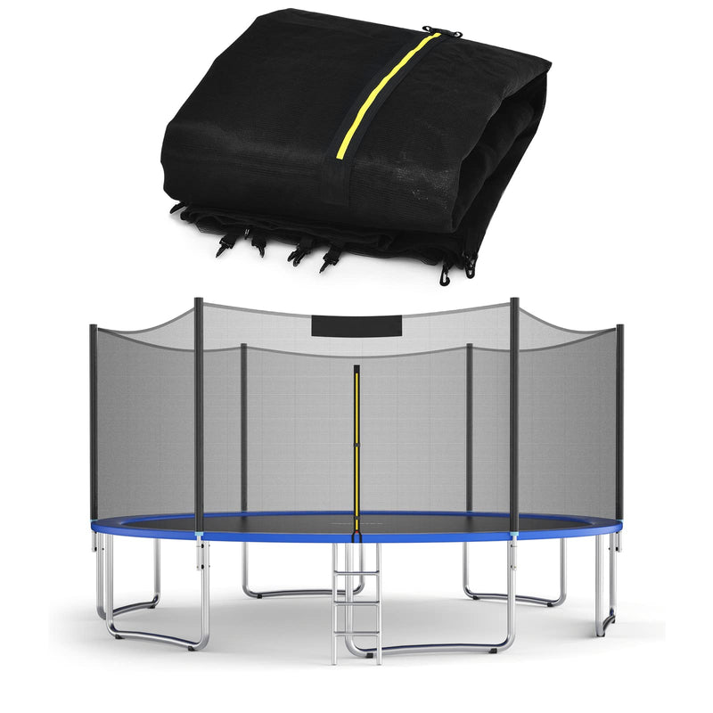 Load image into Gallery viewer, Goplus Trampoline Safety Net for 8FT 10FT 12FT 14FT 15FT 16FT Round Frame Trampoline, Replacement Enclosure Net
