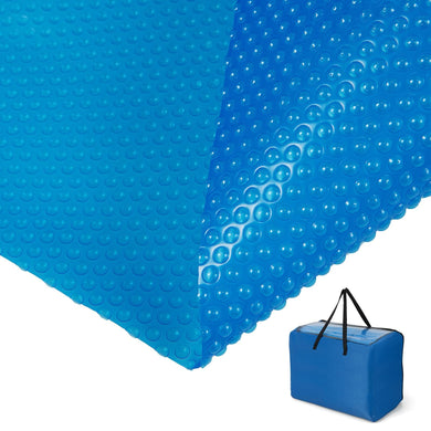 Goplus 12 x 24 FT Solar Blanket 12 Mil with Carrying Bag for In-Ground and Above-Ground Swimming Pools