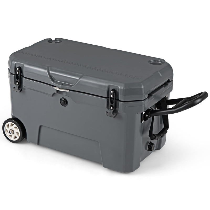 Load image into Gallery viewer, Goplus 52QT Insulated Rolling Cooler w/6-Day Ice Retention Pull Handle Wheels
