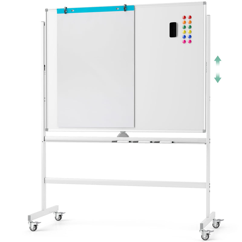 Load image into Gallery viewer, Goplus 48&quot; x 36&quot; Double-Sided Magnetic Dry Erase Board with Flipchart
