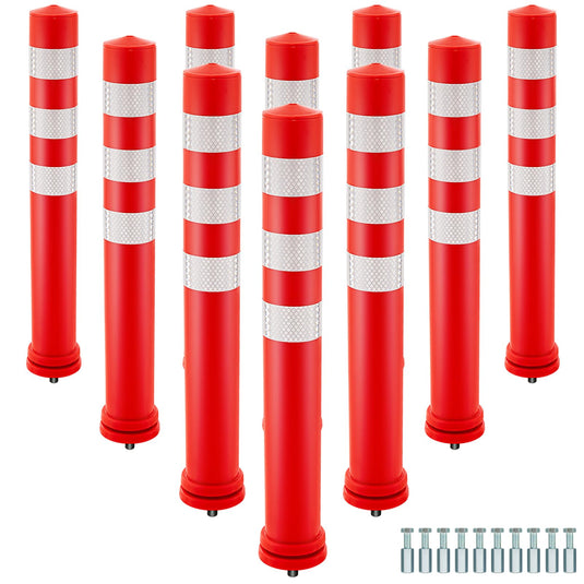 Goplus 10 Pack Traffic Delineator Posts