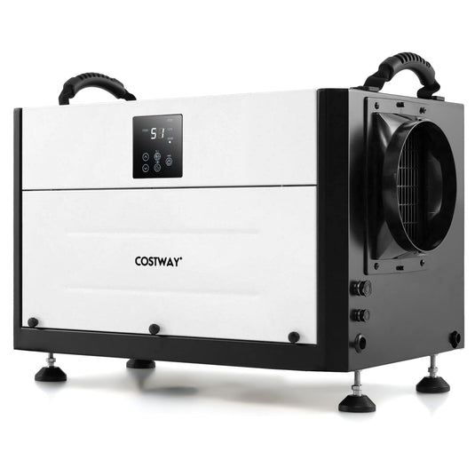 124 PPD Commercial Dehumidifier, 1300 Sq.Ft Crawl Space Dehumidifier with 9.8 FT Drain Hose & Wired Remote Control Panel