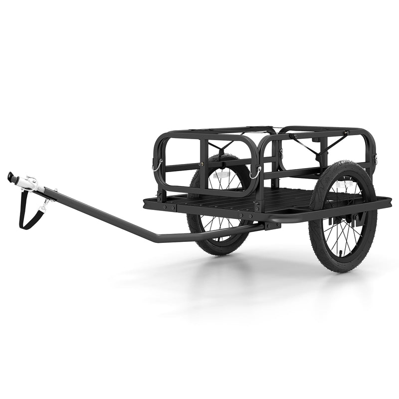 Load image into Gallery viewer, Goplus Heavy-Duty Bike Cargo Trailer with Universal Hitch &amp; 16” Large Tires
