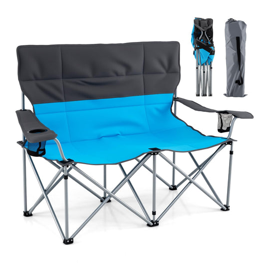 Goplus Double Camping Chair Folding Camping Couch