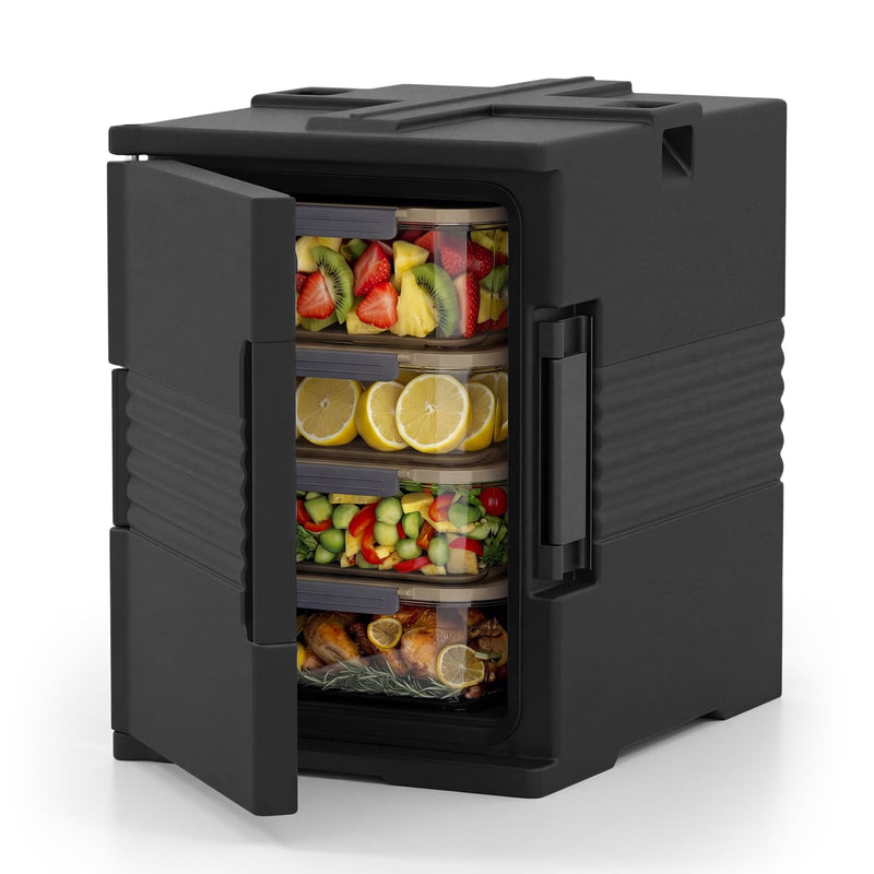 Load image into Gallery viewer, Goplus 91 Qt Insulated Food Pan Carrier with Door Shafts Latches and Sealing Strips
