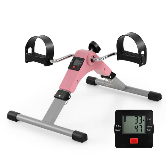 mini exercise pedal bike Goplus Folding Pedal Exerciser, Under Desk Mini Exercise Bike for Arm – Goplusus.com