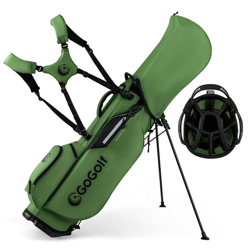 Load image into Gallery viewer, Goplus Golf Stand Bag with 8-Way Top Dividers Rain Hood 5 Pockets
