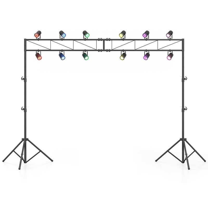 Load image into Gallery viewer, Goplus Lighting Truss System with 12 Lights Hold 110LBS Capacity
