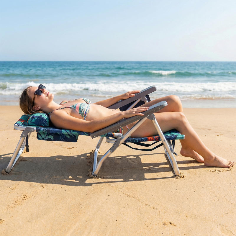 Load image into Gallery viewer, Goplus Beach Chairs Portable Folding Backpack Recliners(2/4)
