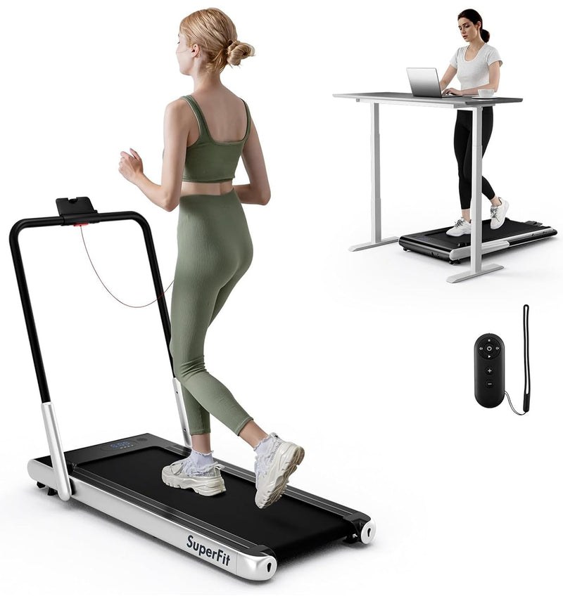 Load image into Gallery viewer, 340 LBS Capacity Walking Pad with Handle Bar
