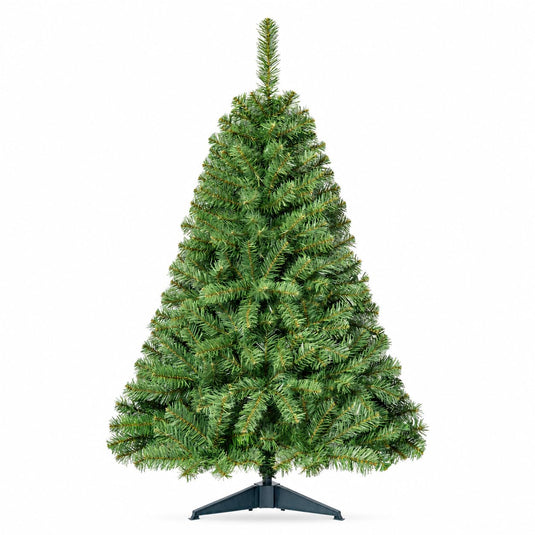 Goplus 4FT Christmas Tree | Hinged Spruce Fir Tabletop Small Xmas Tree