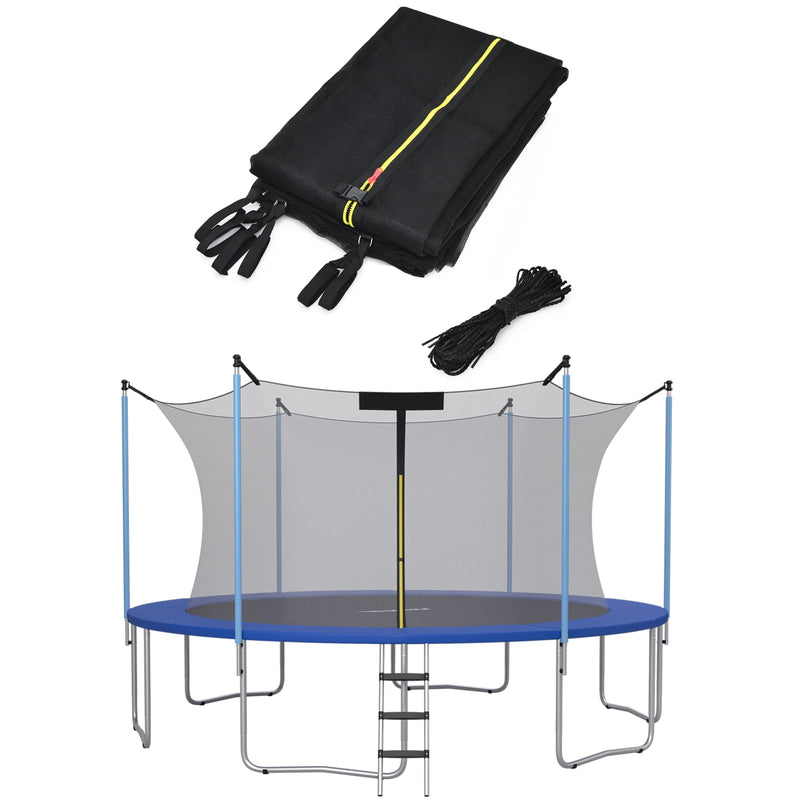 Load image into Gallery viewer, Goplus Trampoline Safety Net for 8FT 10FT 12FT 14FT 15FT 16FT Round Frame Trampoline, Weather-Resistant
