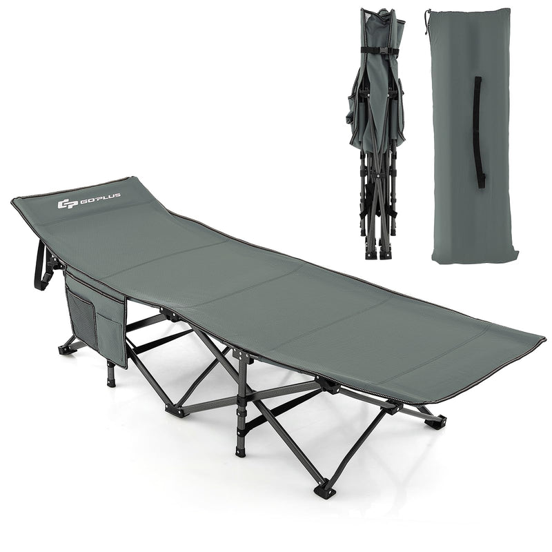 Load image into Gallery viewer, Goplus Folding Camping Cot, 27.5&quot; Sleeping Cot for Adults with Carry Bag, 600LBS Weight Capacity
