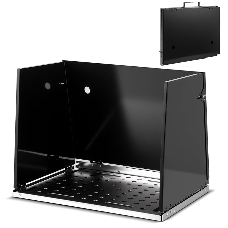 Load image into Gallery viewer, Goplus 17&quot; x 20&quot; Portable Galvanized Metal Work Table with 3 Protective Panels
