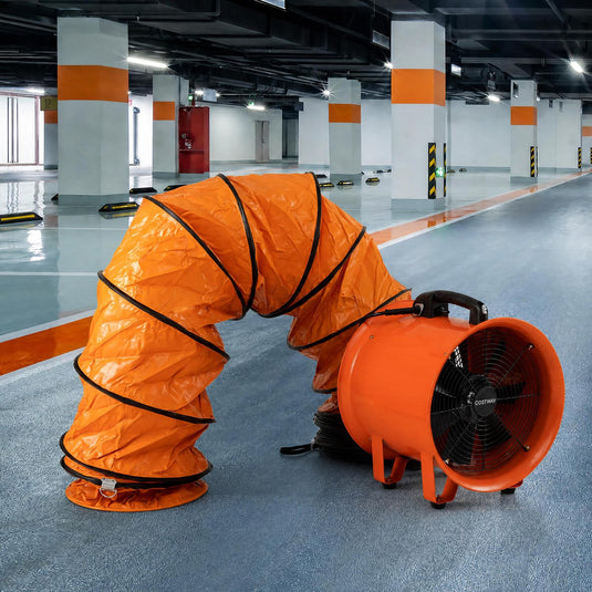 Goplus 14” Industrial Blower Fan w/25 FT Flexible Duct Hose