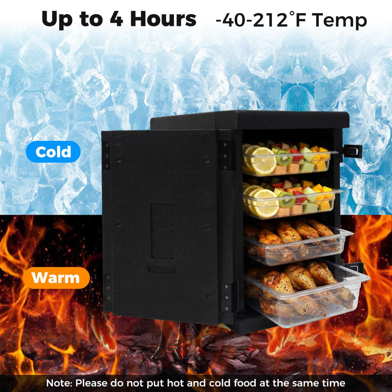 Load image into Gallery viewer, Goplus 91 Qt Insulated Food Pan Carrier | Lightweight Front Loading Food Warmer Cooler
