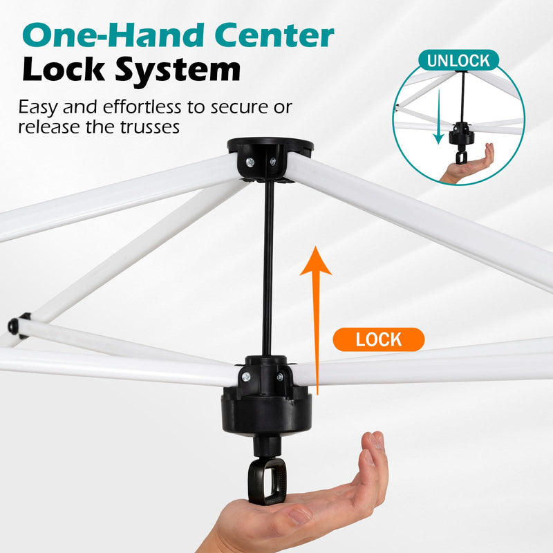 Load image into Gallery viewer, Goplus 10 x 10 FT Pop up Canopy Tent w/ 1 Button Push Sandbags &amp; Roller Bag
