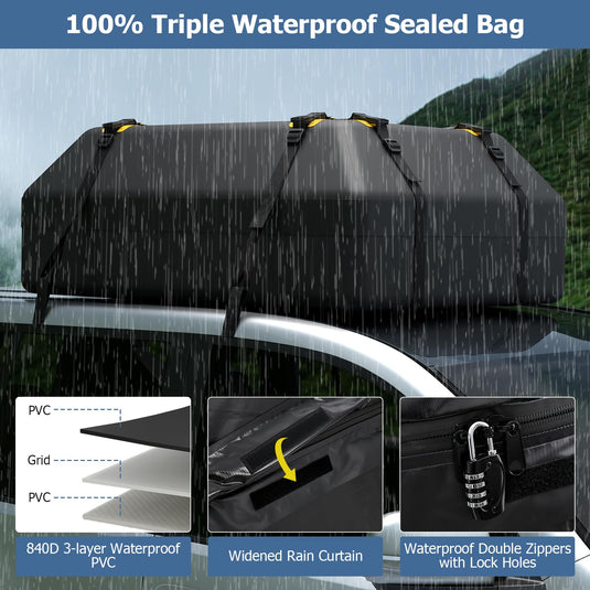 Goplus 15/21 Cu.Ft Roof Bag Cargo Carrier