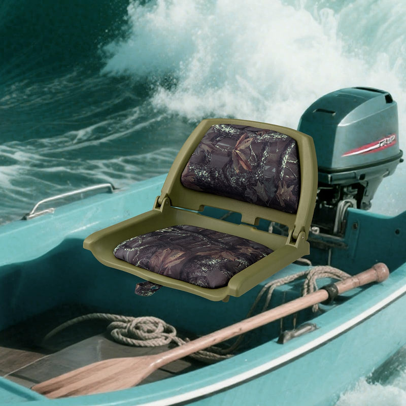 Load image into Gallery viewer, Goplus Molded Low Back Fishing Boat Chairs Marine-Grade PVC Cushion Pad

