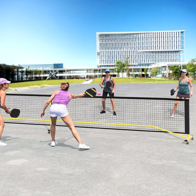 Load image into Gallery viewer, 22FT Regulation Size Pickle Ball Net System with Strong Metal Frame
