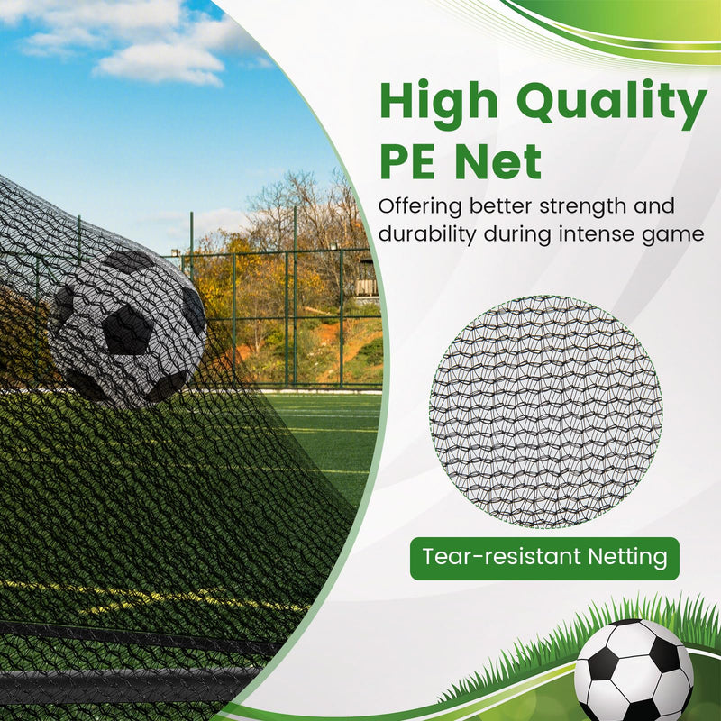 Load image into Gallery viewer, Goplus Portable Toddler Soccer Net with Metal Frame &amp; Ground Stakes
