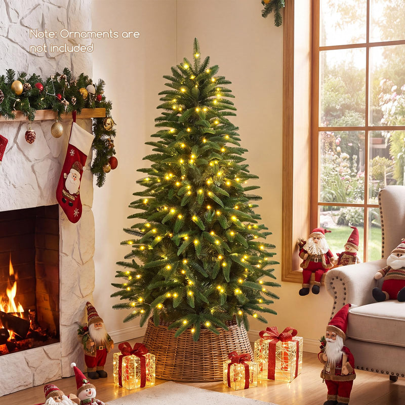 Load image into Gallery viewer, Goplus 5ft/6ft/7ft Pre-Lit Hinged Christmas Tree with 3 Lighted Gift Boxes

