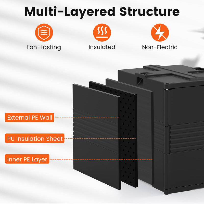 Load image into Gallery viewer, Goplus 91 Qt Insulated Food Pan Carrier with Door Shafts Latches and Sealing Strips
