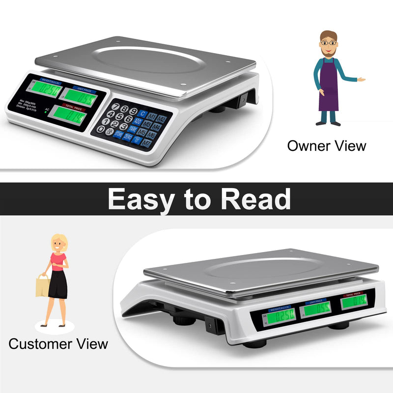 Load image into Gallery viewer, 66 LB Deli Scale Price Computing Commercial Food Produce Electronic Counting Weight - GoplusUS
