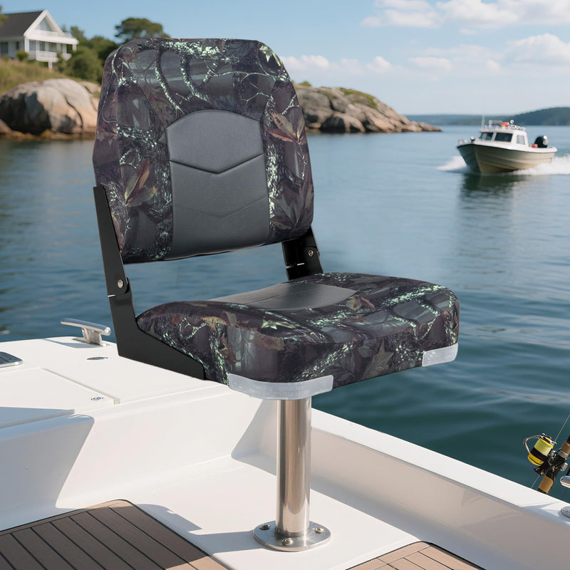 Load image into Gallery viewer, Goplus 2 Packs-Dark Camo Waterproof Fishing Captain Boat Seats
