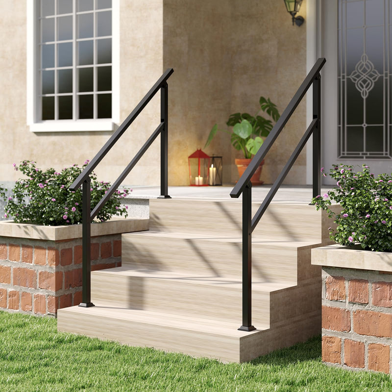 Load image into Gallery viewer, Goplus 330 LBS Staircase Safety Railing with Installation Kit Fits 0-4 Steps
