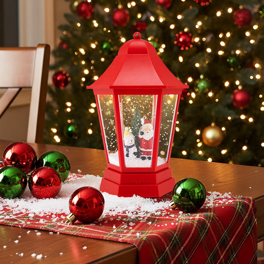 Goplus 5.3 Ft Christmas Snowy Street Lamp | 2-in-1 Musical Lamp Post & Snow Globe Lantern