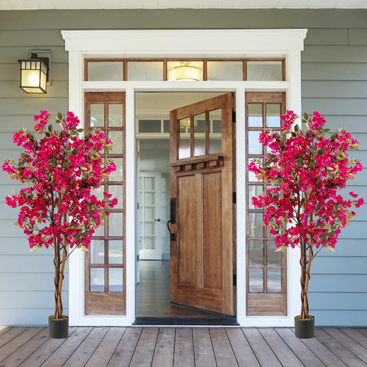 Goplus 6 FT Bougainvillea Artificial Tree Artificial Plants for Indoor Decor