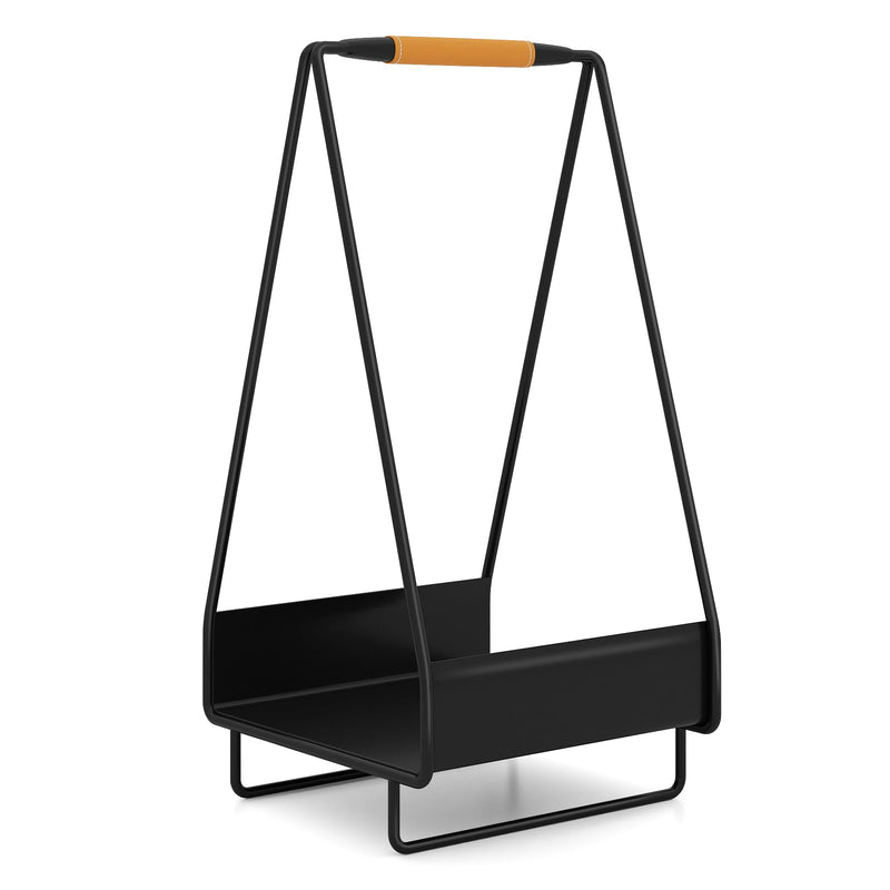 Load image into Gallery viewer, Goplus Heavy-duty Metal Log Holder with Handle &amp; Square Rack
