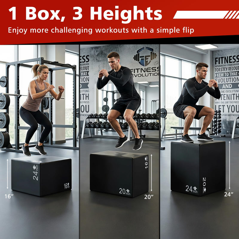 Load image into Gallery viewer, Goplus 3 in 1 Foam Plyometric Jump Box | High Density Foam Plyo Box for Home Gym

